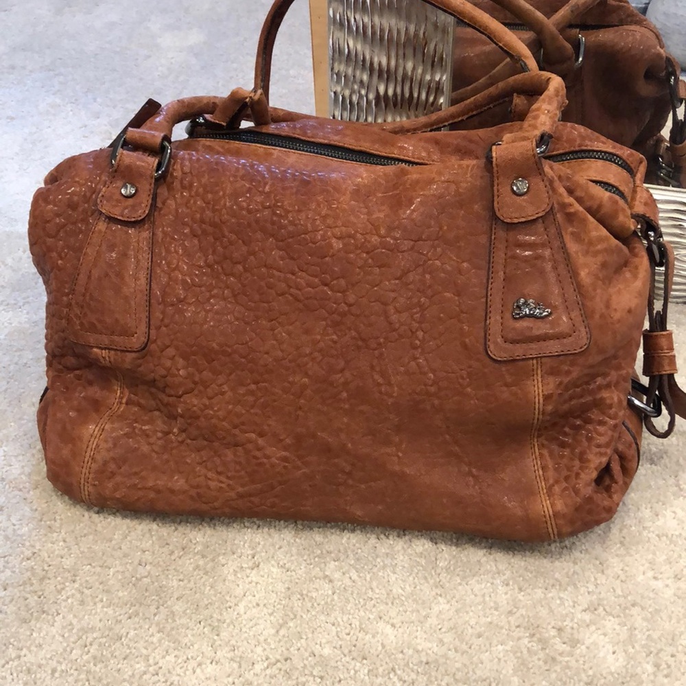 Jenrigo Pebbled Leather Large Bag Gem
